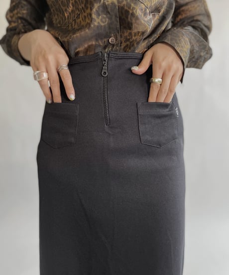 【USED】 Poly Long Skirt / 220528-014
