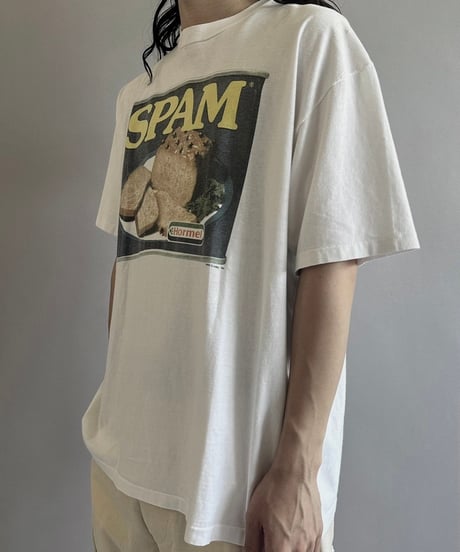 【USED】 Made in USA 80's Hanes SPAM T-Shirt  /240729-100