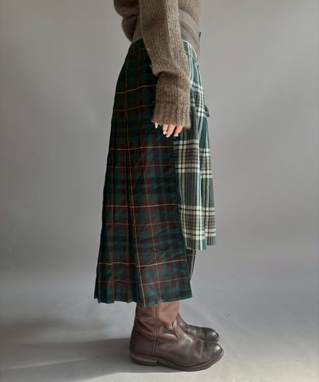 【RE;CIRCLE】 RE Kilt Long Skirt / 251204-002