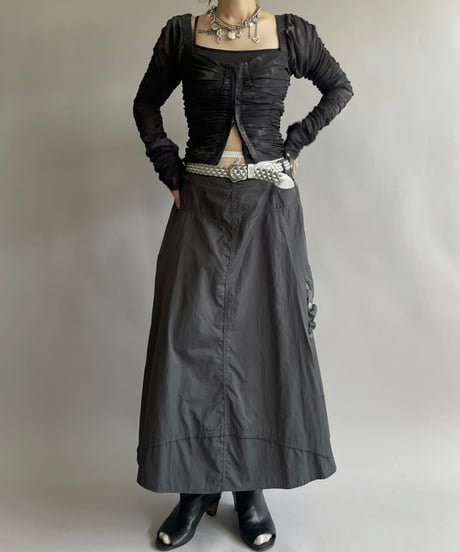 【USED】 Cargo Pocket Long Skirt/ 240914-015
