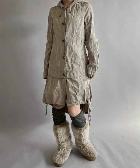 【USED】 Cop.Copine Hooded Nylon Coat  /251014-028