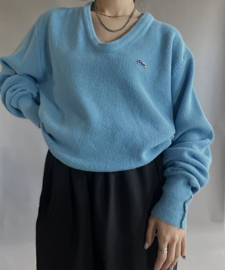 【USED】 IZOD Lacoste Acrylic Pullover Light Blue / 230204-008