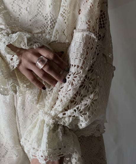 【RE;CIRCLE】 RE Lace L/S Top/210801-065