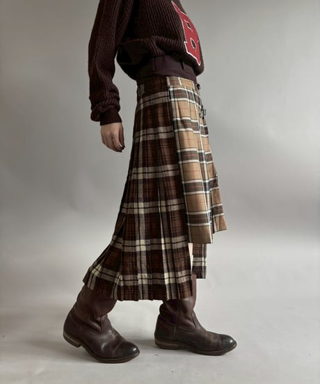 【RE;CIRCLE】 RE Kilt Long Skirt / 260108-002