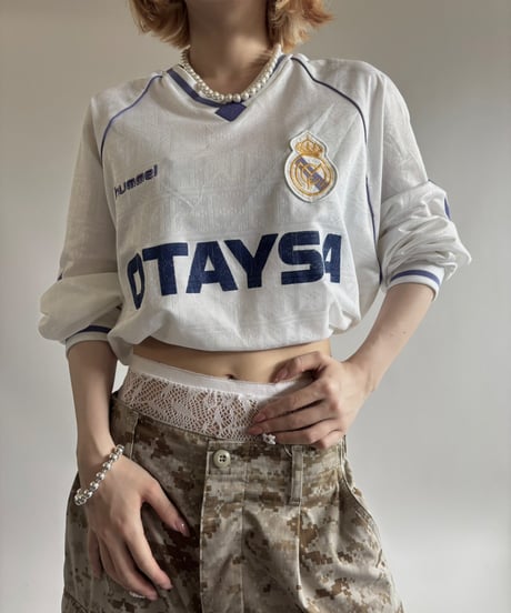 【USED】  Hummel 90's Real Madrid Soccer Shirt / 250607-018