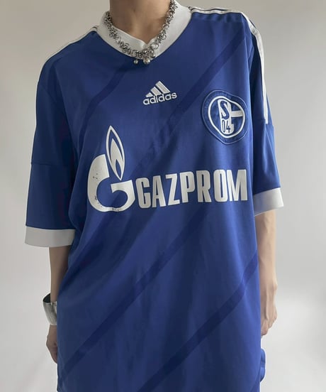 【USED】 adidas 12~13's Schalke 04 HUNTELAAR Soccer Shirt/ 250607-024
