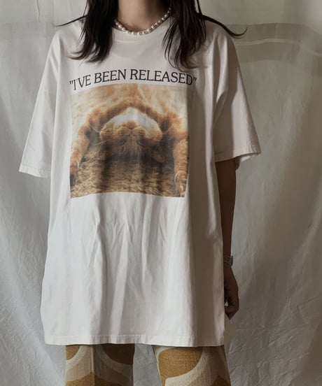 【USED】S/S T-shirt CAT① /210604-001