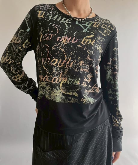 【USED】 Cop.Copine Pattern L/S Top  /251014-010
