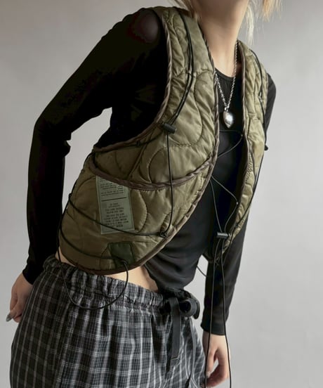 【RE;CIRCLE】 RE Liner Code Vest Khaki / LINER-06
