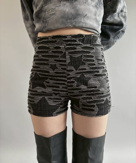 【USED】 Star Pattern Hot Pants / 251101-005