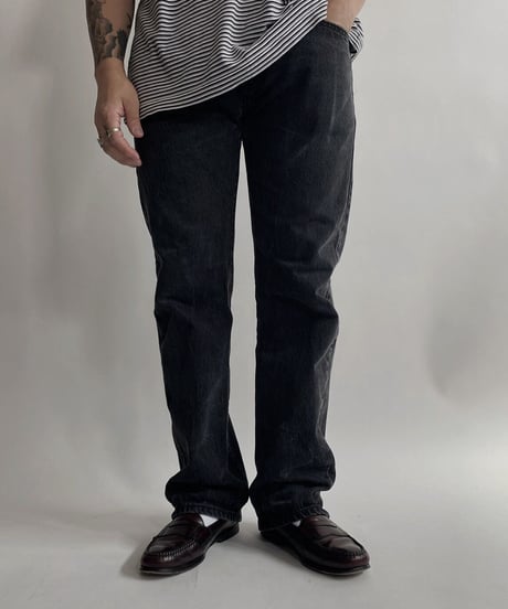 【USED】   Levi's Denim Pants 501 Black / 220416-010