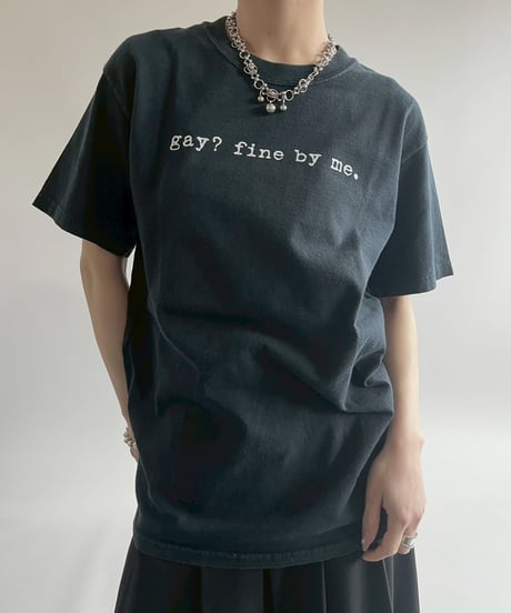 【USED】  GILDAN Gay? Fine By Me T-Shirt/250510-025