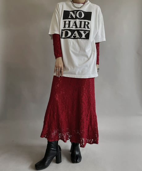 【USED】 S/S NO HAIR DAY T-shirt / 230603-022