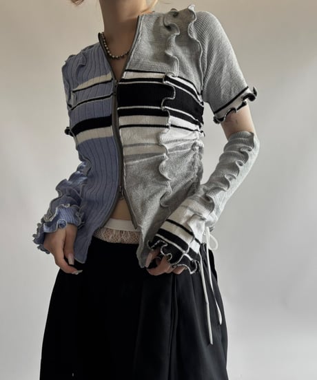 【RE;CIRCLE】 RE Mellow knit Top + Arm  / 250710-011