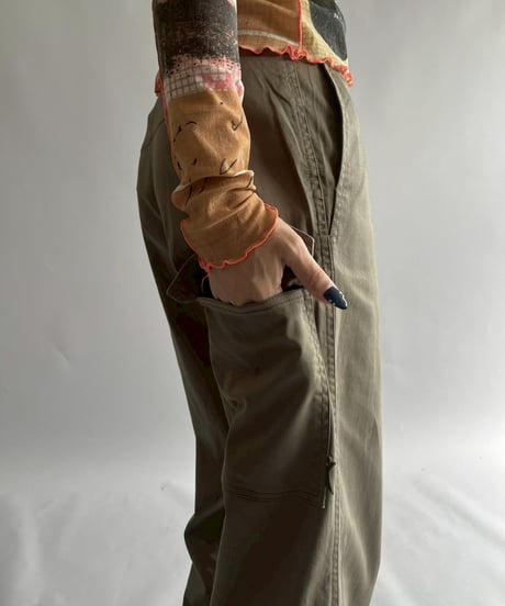 【USED】  Cop.Copine Belt Design Flare Pants / 251014-037