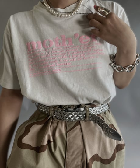 【USED 】 90's ONEITA Moth'er T-Shirt /240505-005