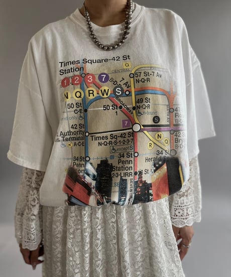 【USED】New York Map T-Shirt /240824-069