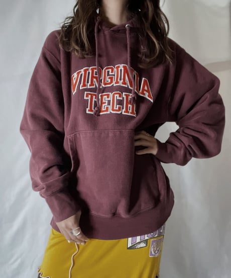 【USED】  Champion Reverse Weave Hoodie VIRGINIA TECH/211116-043