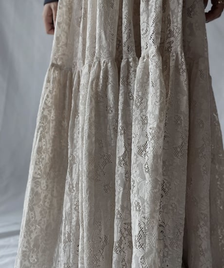 【USED】 Lace Long Skirt/211028-013