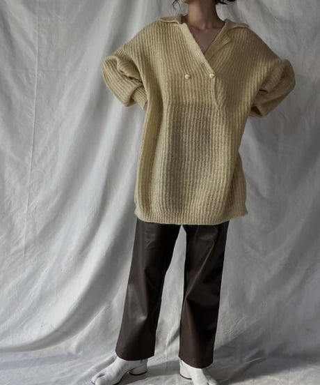 【USED】    Mohair Knit Top⑥/211216-007