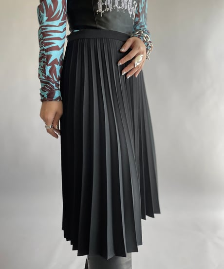 【USED】 Made in Italy Pleats Skirt/ 241006-039