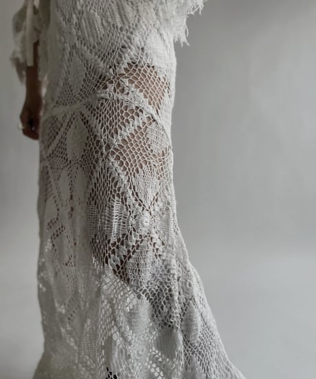 【RE;CIRCLE】 RE Crochet Lace Mermaid Skirt / 220526-024