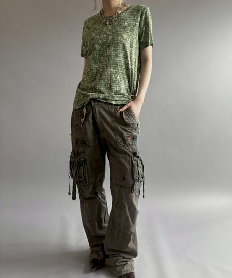 【USED】 MICHAEL KORS All-over Pattern T-Shirt / 2560613-022