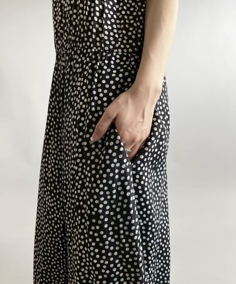 【USED】 Dot Pattern N/S Long One-Piece /250419-005