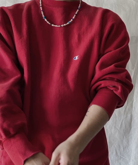 【USED】90's USA Champion Reverse Weave Sweat One Point /210213-020