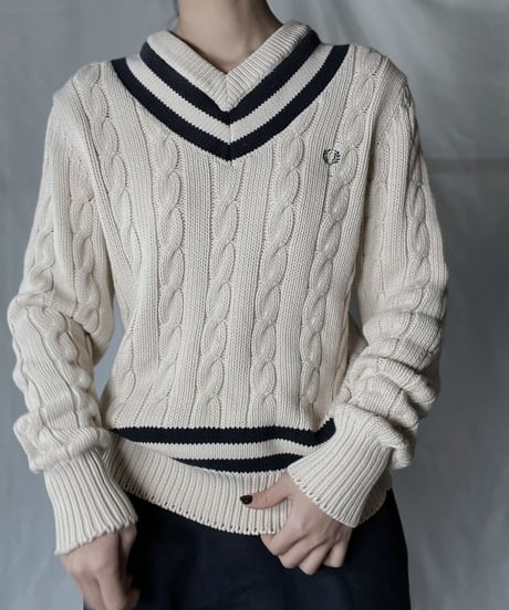 【USED】　FRED PERRY Cable Knit/220127-013