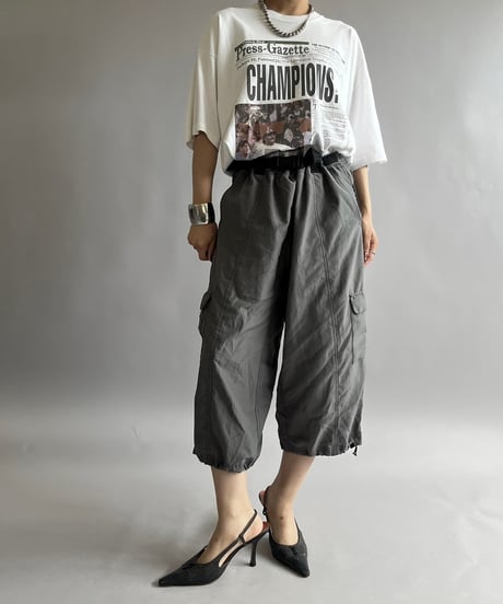 【USED】 Fruit of the Loom News Paper T-Shirt /240824-024