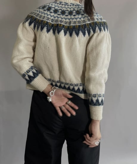 【USED】   Nordic Knit Cardigan / 221203-001