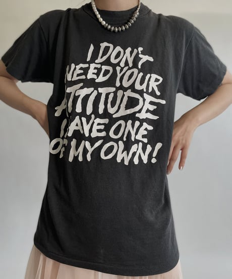 【USED】 Short Sleeved Message T-shirt /220716-032