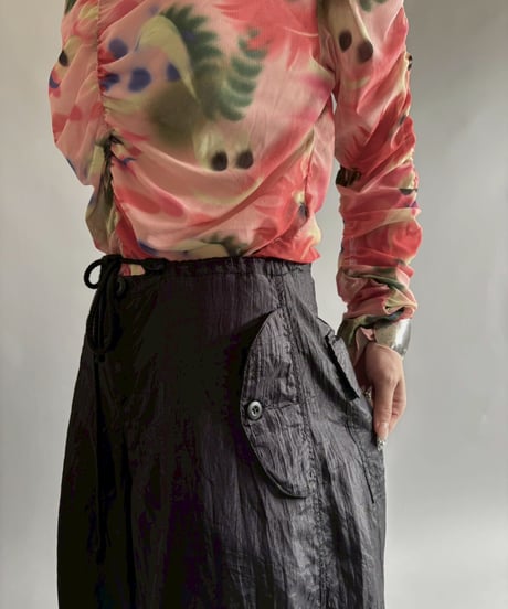 【USED】  Design nylon Pants / 250920-028