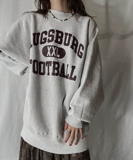 【USED】  90's USA Champion Reverse Weave Sweat AUGSBURG FOOTBALL/211116-026