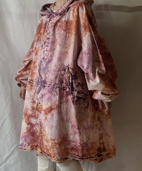 【USED】Tie Dye Dyeing USA Snow Parker①/210226-015