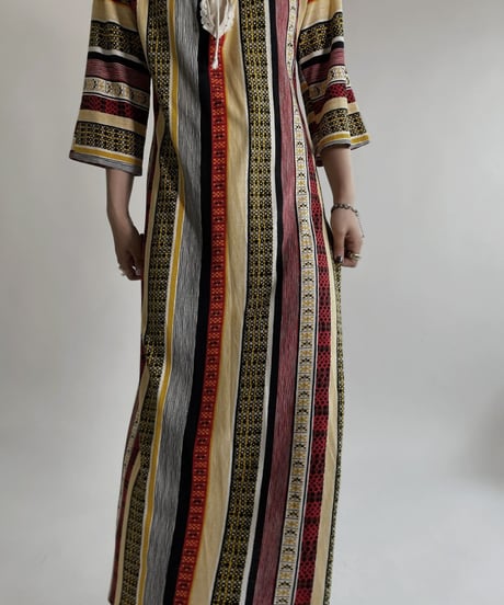 【USED】 Ethnic Short Sleeves One-piece / 220507-024