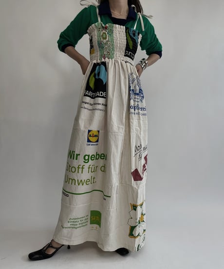 【RE;CIRCLE】 RE Eco-Friendly Bag Shirring One-piece / 220825-013