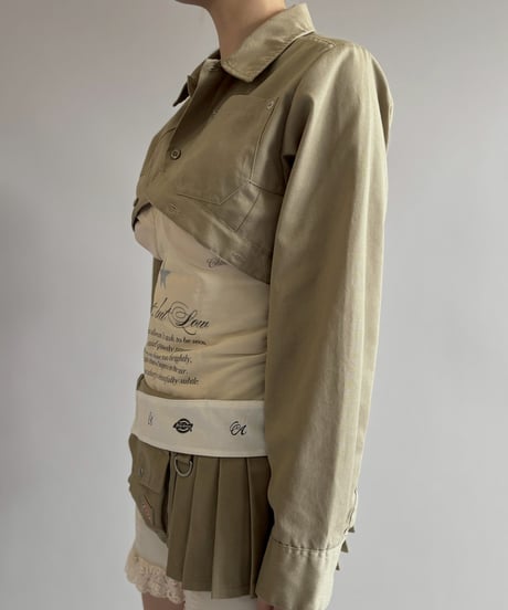 【Chinatsu Aoyama】 RE Makers Shirt Khaki / 260702-028