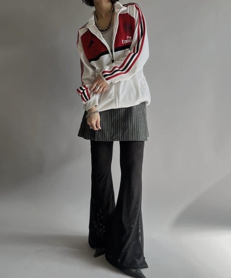 【USED】 Stripe Patterned Mini Skirt/  240224-026