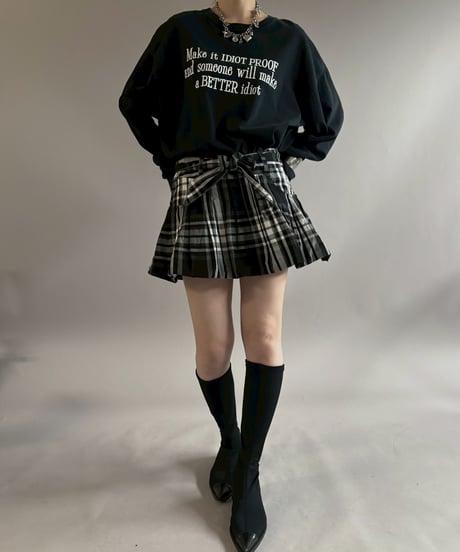 【USED】 GILDAN Make it IDIOT PROOF and someone will make a BETTER idiot L/S T-Shirt / 260502-002