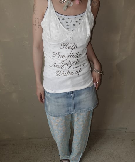 【RE;CIRCLE】 Re Embroidered Camisole Top  /  250724-020