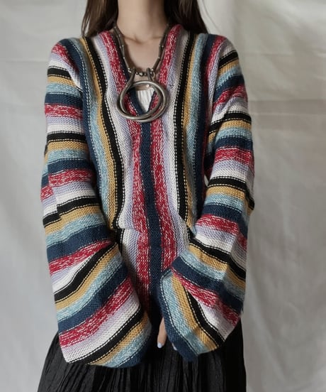 【USED】  Crochet Knit L/S Top ②/211014-035