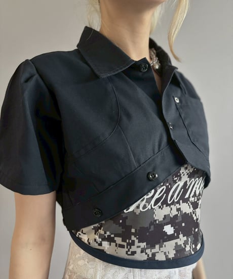 【Chinatsu Aoyama】 RE Makers Shirt Navy / 260702-016