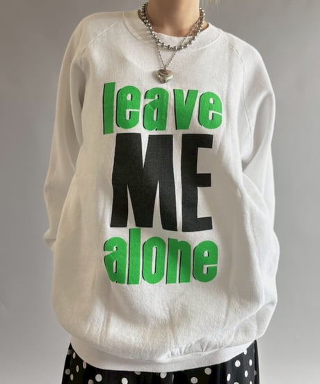 【USED】 leave ME alone Sweat / 250927-006
