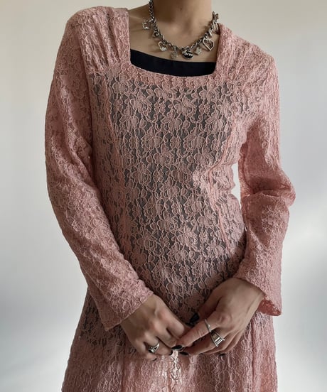 【USED】 Flower Pattern Long One-Piece /250111-027