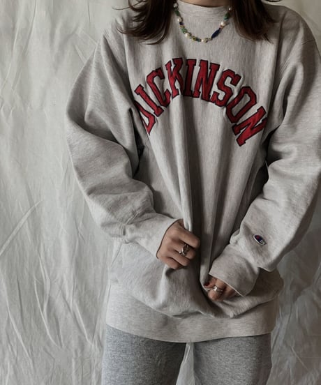 【USED】 90's USA Champion Reverse Weave DICKINSON/210324-010