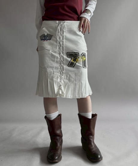 【USED】 I.AM.GIA Lace Up Design Skirt /260418-034