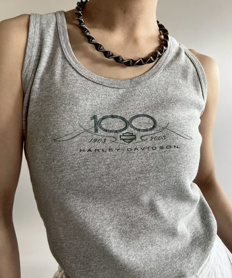 【USED】 Made in USA Harley Davidson Tank Top /250419-002