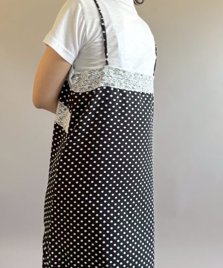 【RE;CIRCLE】 RE Dot Pattern Camisole Long One-Piece / 260514-010